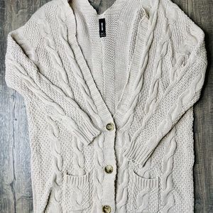 Agnes & Dora Boyfriend Sweater Cardigan Size M